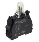 Bloco de Comando Luminoso LED Harmony XB5/XB4 Azul ZBVB6 Schneider