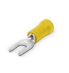 Terminal Garfo Isolado PVC 6 mm² M5 Amarelo G-1010-5 AXT Industrial