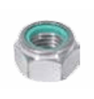 PORCA AUTO-TRAVANTE ( PARLOK ) SEXTAVADA ACO CARBONO GALVANIZADO ELETROLITICO UNIFICADA FINA (UNF) DIREITA 7/16" 20FPP
