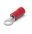 Terminal Anel Isolado PVC 10 mm² M6 Vermelho A-1015-6 AXT Industrial
