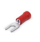 Terminal Garfo Isolado PVC 1,5 mm² M4 Vermelho G-1008-4 AXT Industrial