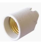Soquete E-27 4 A 250 V em Porcelana Branco Sem Rabixo 1450FP Lorenzetti Legrand