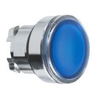 Cabeçote para botão luminoso modular ø22mm metálico, para led integral, azul  zb4bw363