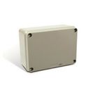 Caixa de Passagem Sobrepor Cega 154x110x70 mm em Poliestireno de Alto Impacto Cinza Claro com Tampa Opaca SSX161 Steck