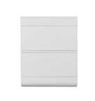 Quadro de Distribuição 385 x 310 x 108 mm Sobrepor Branca Opaca Ourobox SCV24PO Steck