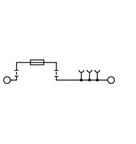 Conector Passagem Pt 500V 6 3A 2 5Mm2 Wmf2.5Fusw