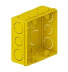 Caixa de Luz Embutir Quadrada 4x4 112x112x47,5 mm em PVC Amarela 33043619 Tigre