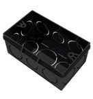 Caixa de Passagem Retangular 4x2 Preto 33042841 Tigre