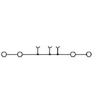 Conector de Passagem 17,5 A Bege e Laranja 1,5 mm² A4C1.5 A4C1.5 Weidmüller Conexel