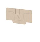 Tampa Conector de Passagem 2,1 mm Bege Escuro AEP2C4 Weidmüller Conexel