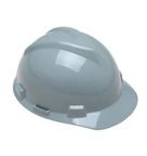 Capacete Aba Frontal com Suspensão Push Key Cinza Classe B 311863 MSA Safety