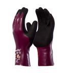 Luva de Nylon, Elastano Cor Roxo e Preta Tamanho G DA-35.426 Danny