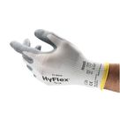 LUVA PROTECAO MECANICA NYLON  BRANCA/CINZA NITRILICO       TAMANHO 7  HYFLEX