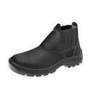 Bota de Segurança em Couro Preto com Elástico Biqueira de PP Tam 40 10VB48 BP Marluvas