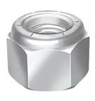 PORCA AUTO TRAVANTE SEXTAVADA ALTA ACO CARBONO SAE 1020 GALVANIZADO ELETROLITICO GRAU 2 UNIFICADA FINA (UNF) DIREITA 1/4" 28FPP