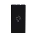 Pulsador Sem Gravacao  250V 10A Preto Origen N0104.7 NG