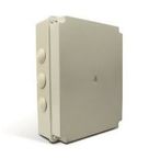 Caixa de Passagem Sobrepor Cega 384x304x120 mm em Poliestireno de Alto Impacto Cinza Claro com Tampa Opaca ST44210N Steck