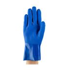 LUVA PROTECAO QUIMICA POLICLORETO POLIVINILA (PVC) AZUL      260MM  TAMANHO 9  SUPERFLEX